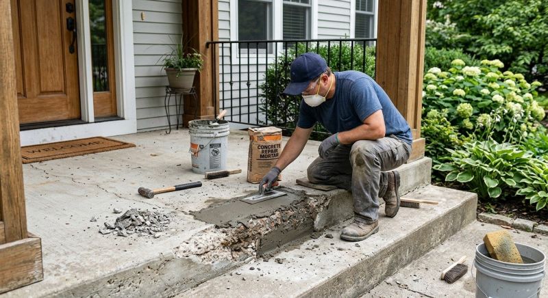 Porch Crack Repair in Corpus Christi, TX